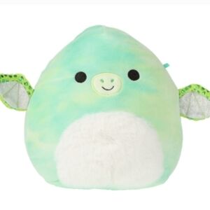 Squishmallows NWT Fletcher 8 Inch Mint Green and White Dragon Plush